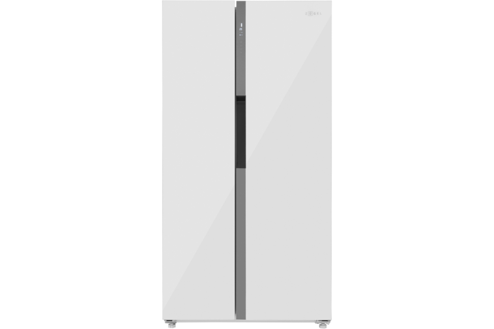 Холодильник Side-by-Side ZUGEL ZRSS630W, белое стекло