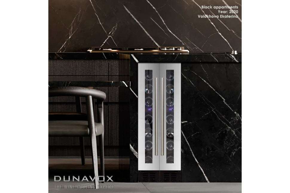 Винный шкаф Dunavox DX-7.20SSK/DP