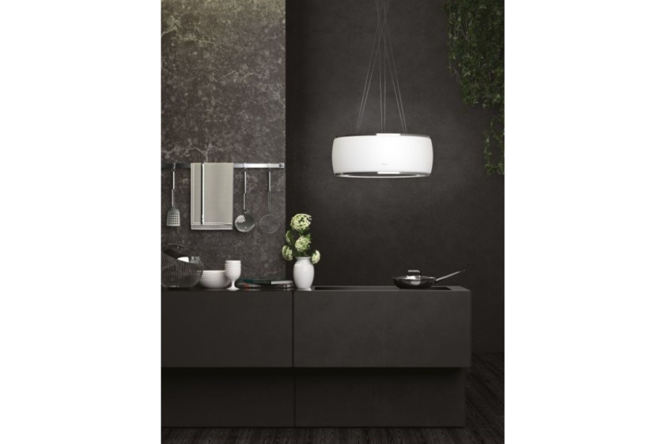 Вытяжка Falmec Circle.Tech SOFFIO isola 58 vetro bianco satinato (600)