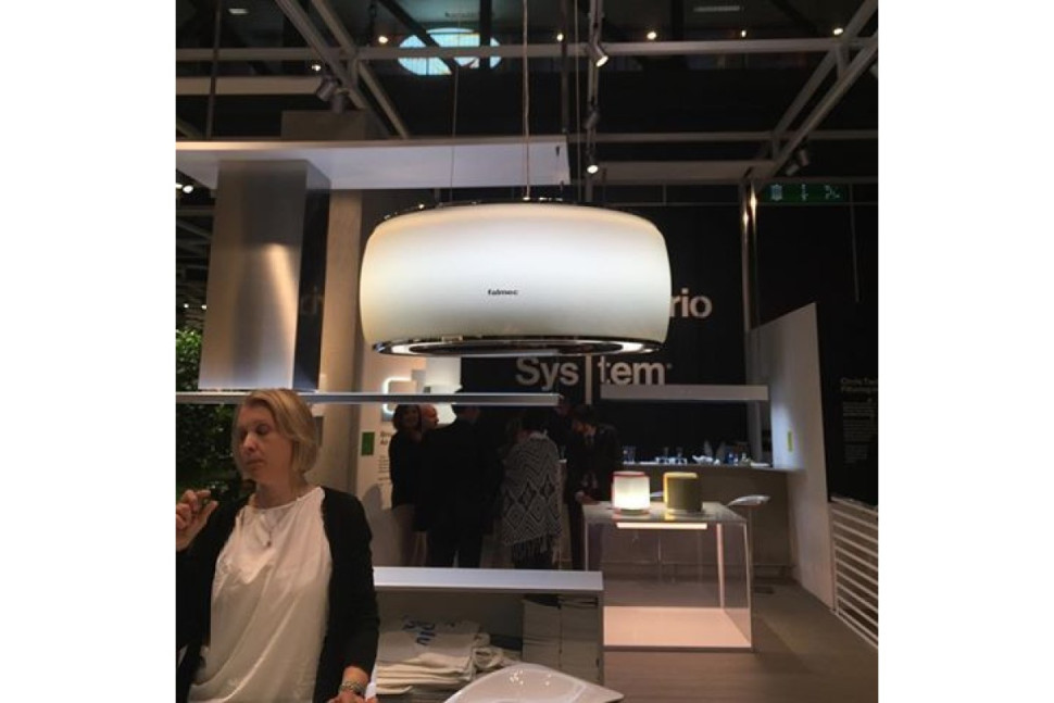 Вытяжка Falmec Circle.Tech SOFFIO isola 58 vetro bianco satinato (600)