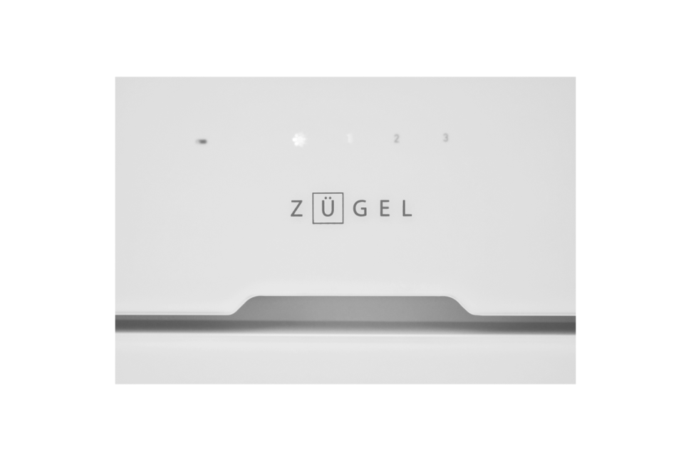 Вытяжка встраиваемая ZUGEL ZHI524GW, белое стекло