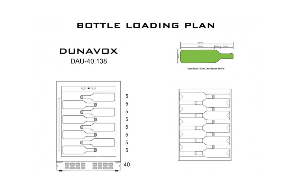 Винный шкаф Dunavox DAU-40.138SS