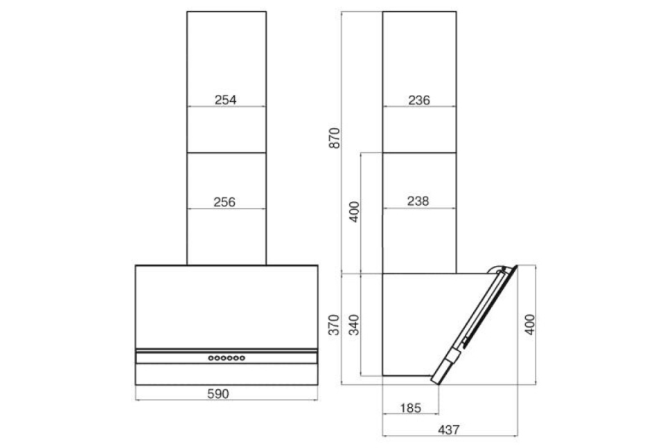 Наклонная вытяжка Faber KORUND WH A60 110.0383.023