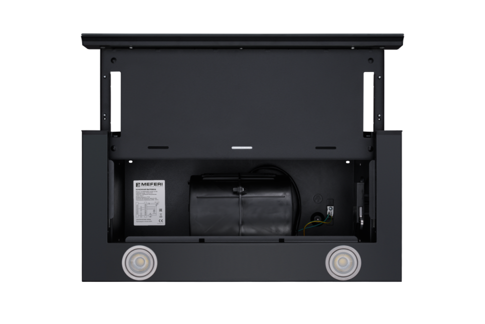 Телескопическая вытяжка Meferi SLIDEBOX60WH GLASS ULTRA