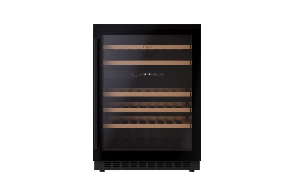 Винный шкаф отдельностоящий LEX LWD6046BL DUAL ZONE