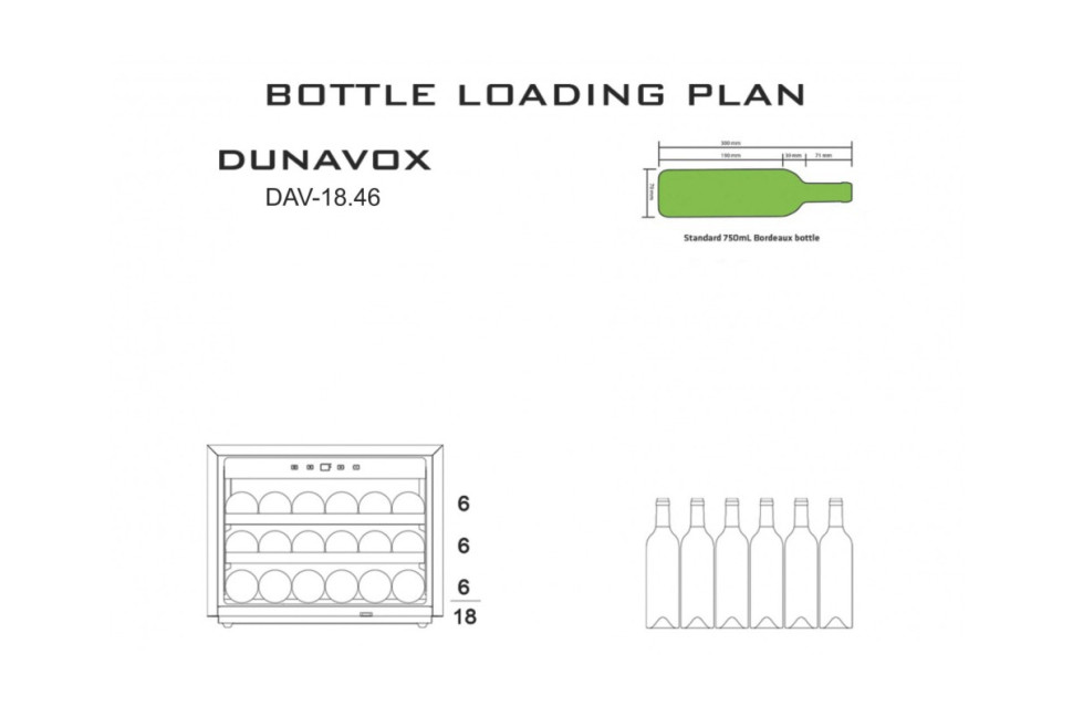 Винный шкаф Dunavox DAV-18.46SS.TO