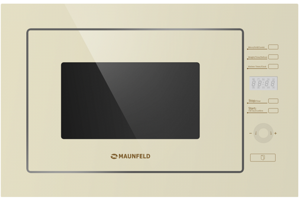 Встраиваемая микроволновая печь Maunfeld MBMO.25.7GBG бежевый