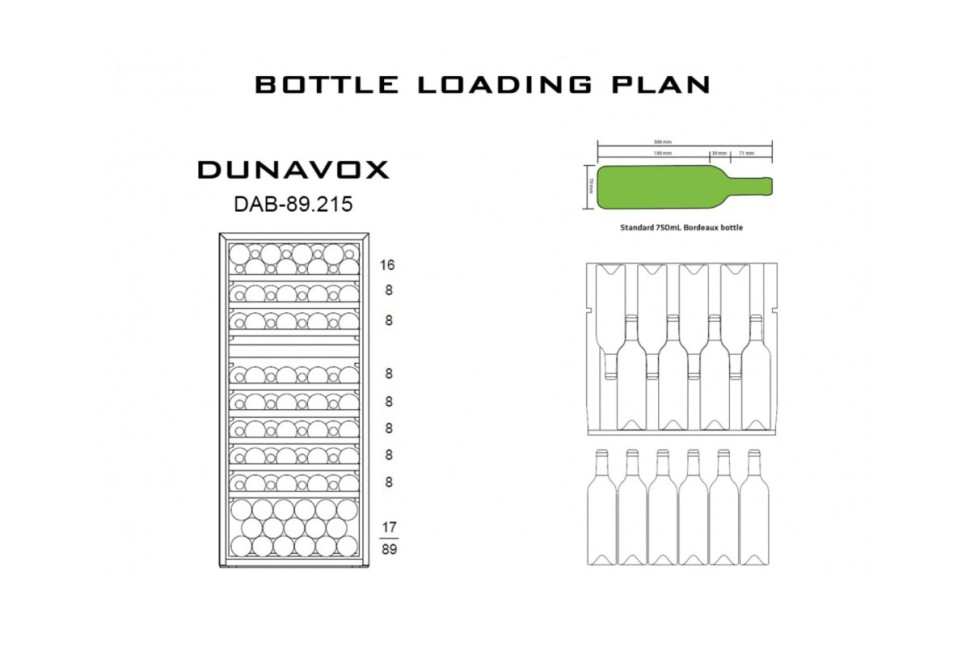 Винный шкаф Dunavox DAB-89.215DSS