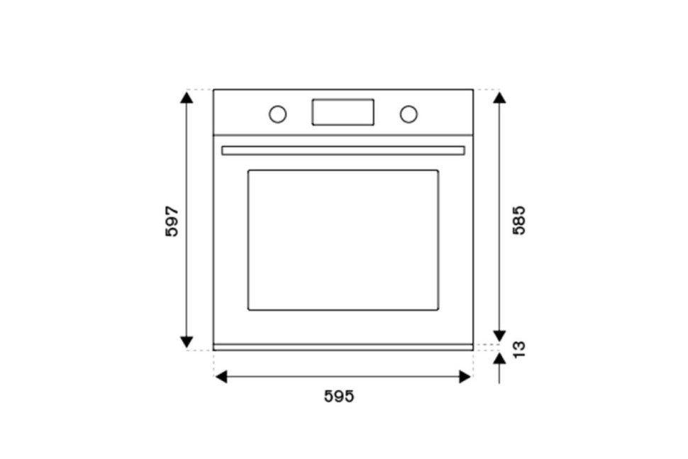 Встраиваемый электрический духовой шкаф Bertazzoni Professional F6011PROPLN черный