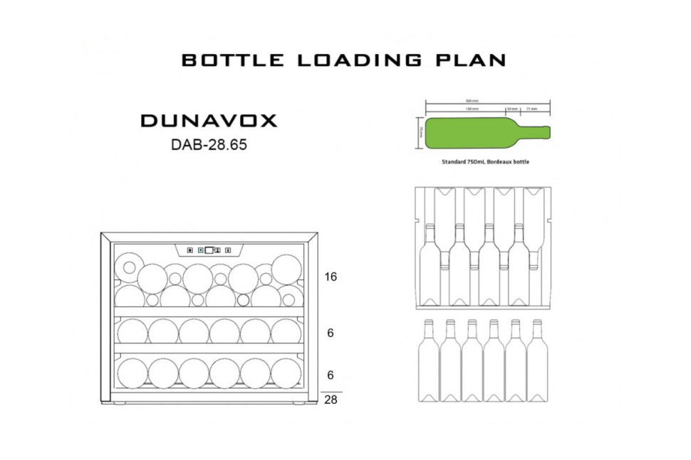 Винный шкаф Dunavox DAB-28.65SS