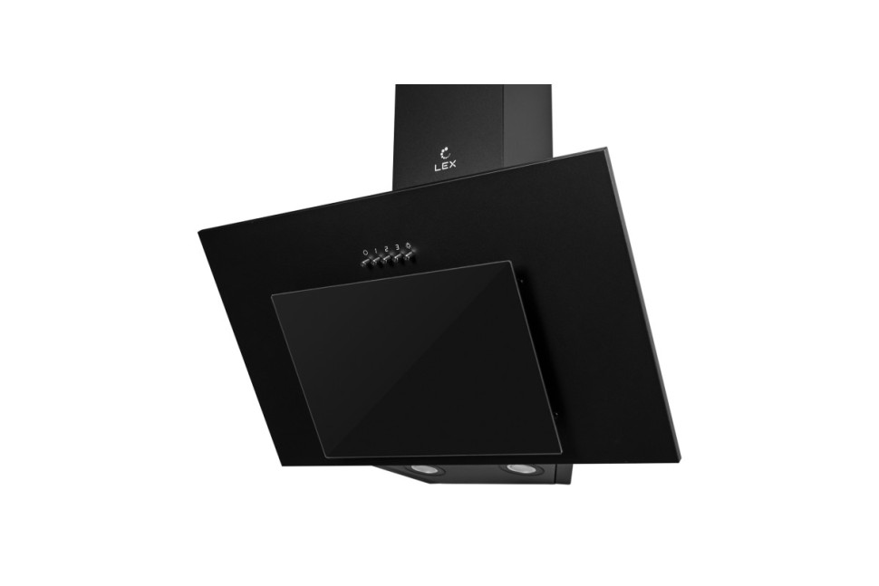 Наклонная кухонная вытяжка LEX Mira 600 Black