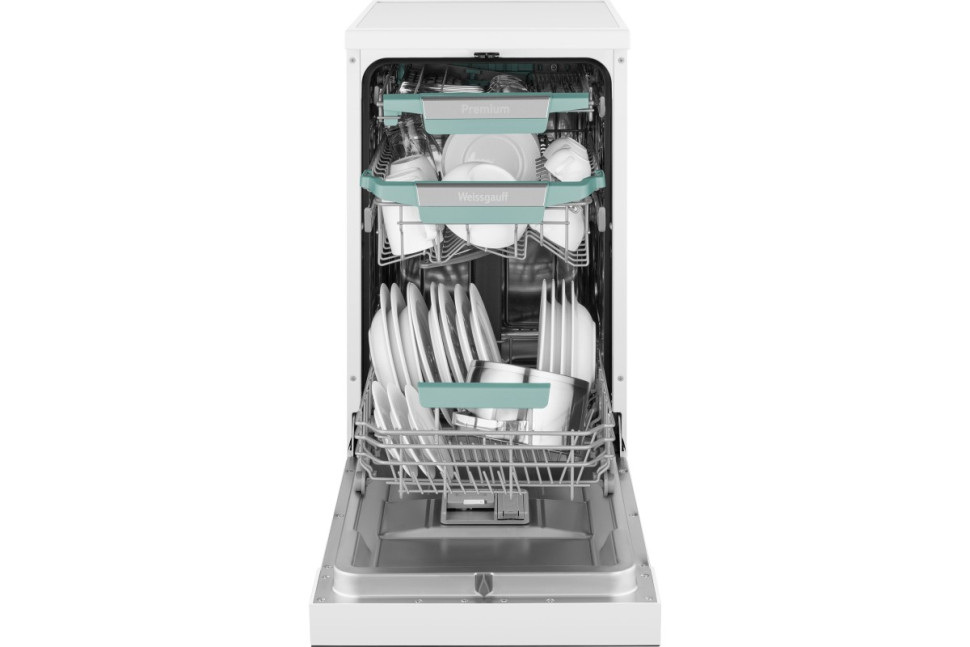 Посудомоечная машина c авто-открыванием и инвертором Weissgauff DW 4539 Inverter Touch AutoOpen White