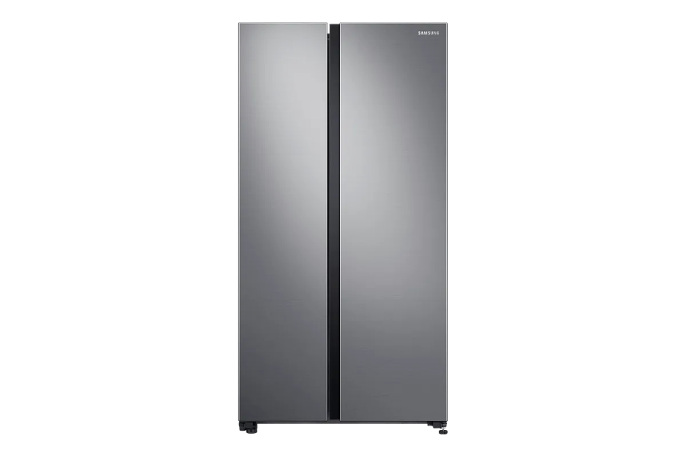 Холодильник Side-by-Side Samsung серия RS61R5001 серебристого цвета
