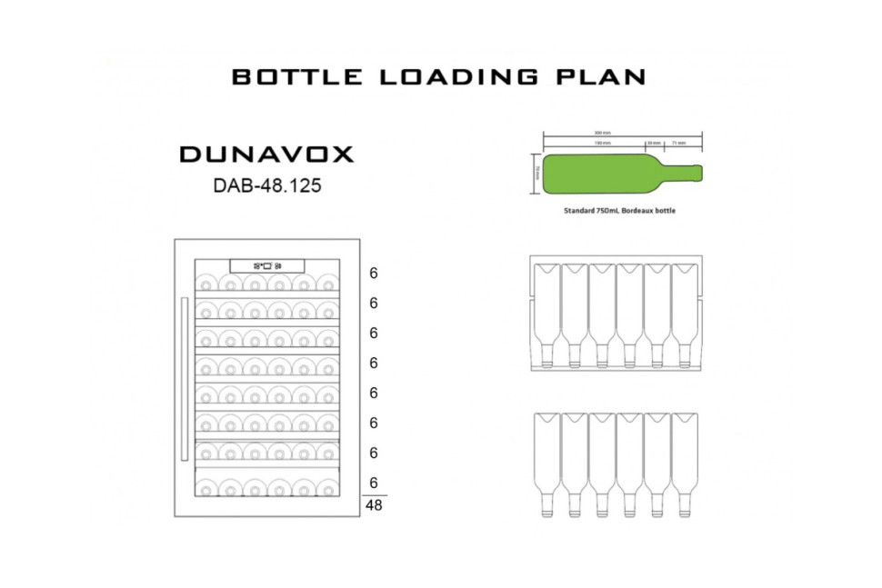 Винный шкаф Dunavox DAB-48.125SS