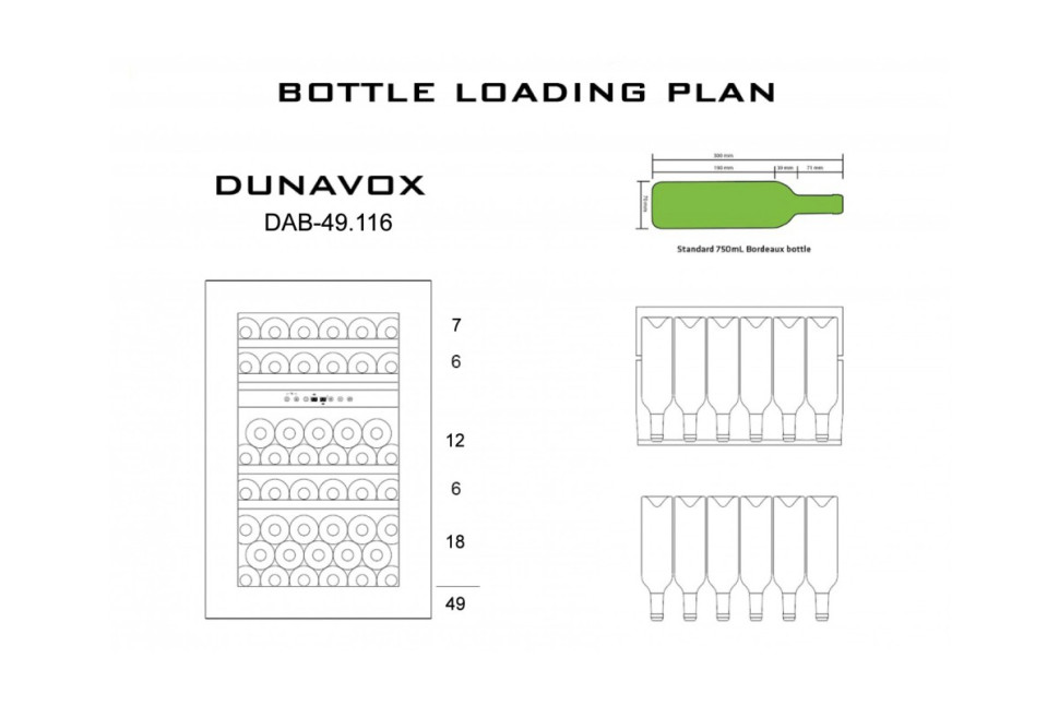 Винный шкаф Dunavox DAB-49.116DB.TO