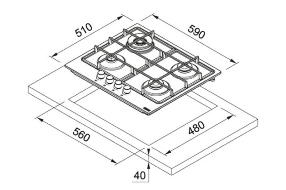 Варочная панель Franke FHSM 604 3G DC XS C