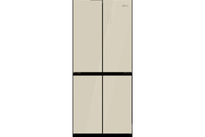 Холодильник Cross Door ZUGEL ZRCD430C, бежевое стекло