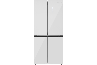 Холодильник Cross Door ZUGEL ZRCD430W, белое стекло