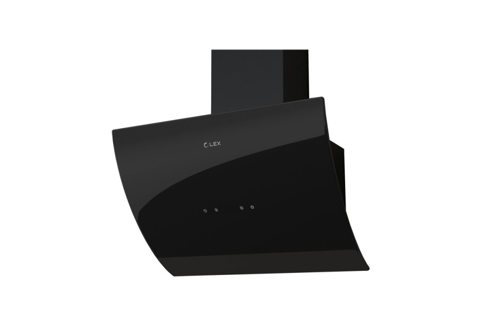 Наклонная кухонная вытяжка LEX Plaza 600 Black
