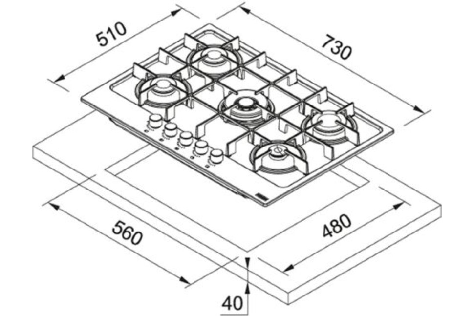 Варочная панель Franke FHMA 755 4G DC XS C