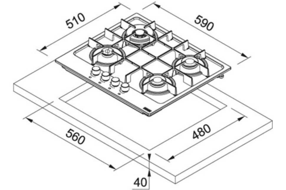 Варочная панель Franke FHMA 604 3G DC OA C