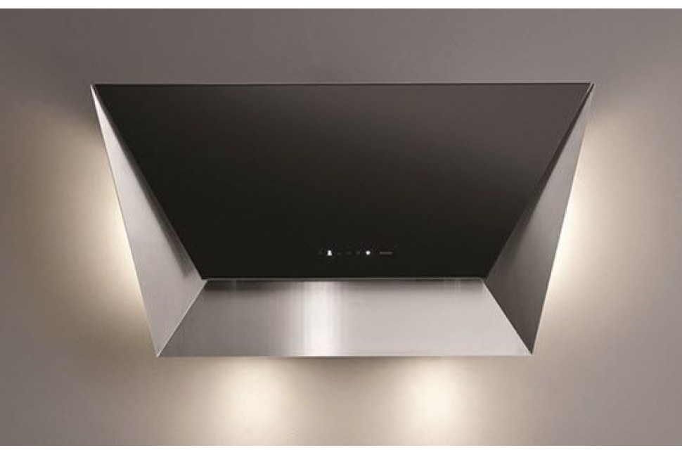 Вытяжка Falmec Design+ PRISMA 85 inox vetro nero (800)