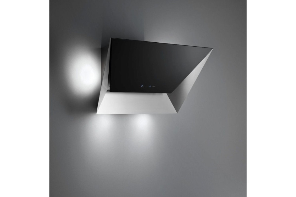 Вытяжка Falmec Design+ PRISMA 85 inox vetro nero (800)