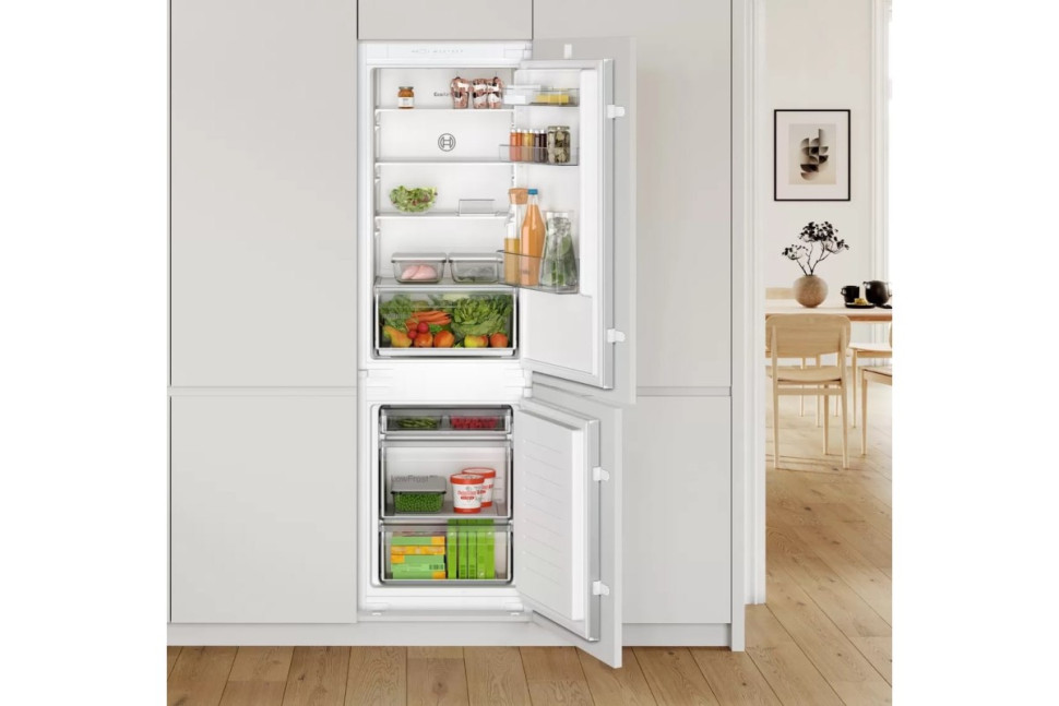 Встраиваемый двухкамерный холодильник Bosch KIV 865 SF0