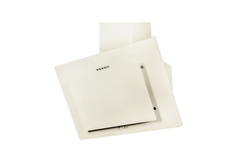 Наклонная кухонная вытяжка LEX Mika 600 Ivory Light Белый антик