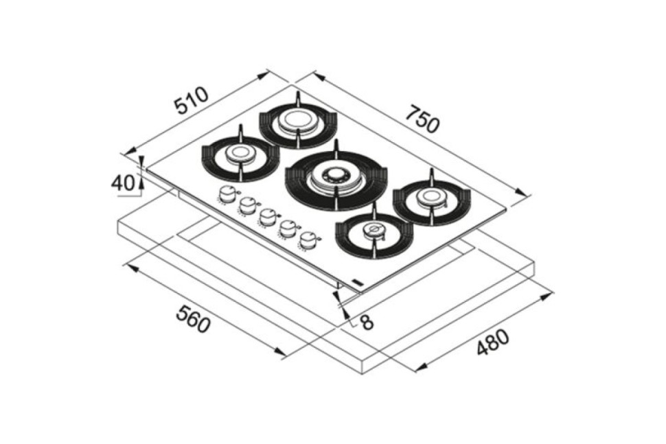 Варочная панель Franke FHMF 755 4G DC C SR