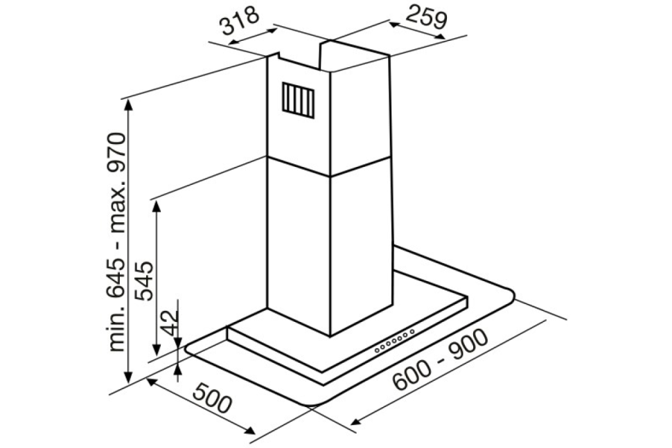 Вытяжка Korting KHC 6956 X
