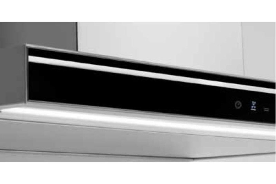 Вытяжка Falmec Silence LUMINA NRS 90 inox vetro nero (800)