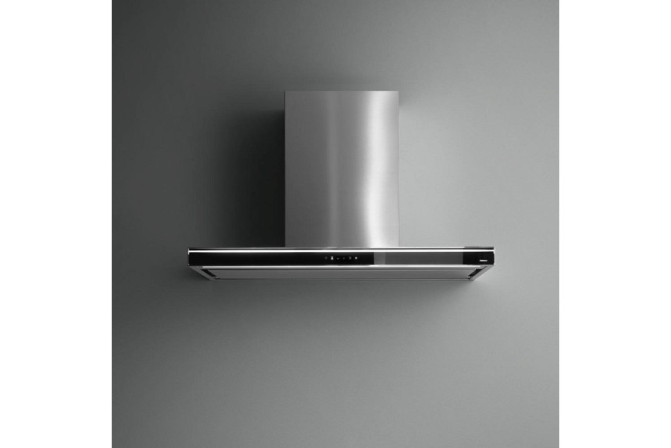 Вытяжка Falmec Silence LUMINA NRS 120 inox vetro nero (800)