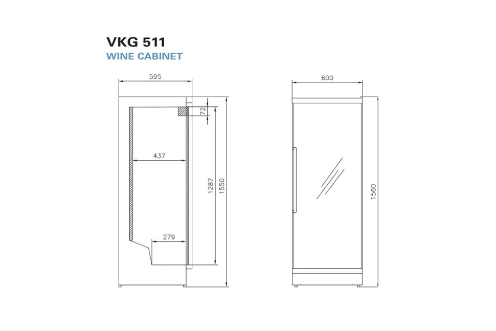 Винный шкаф Vestfrost Solutions VKG 511 S